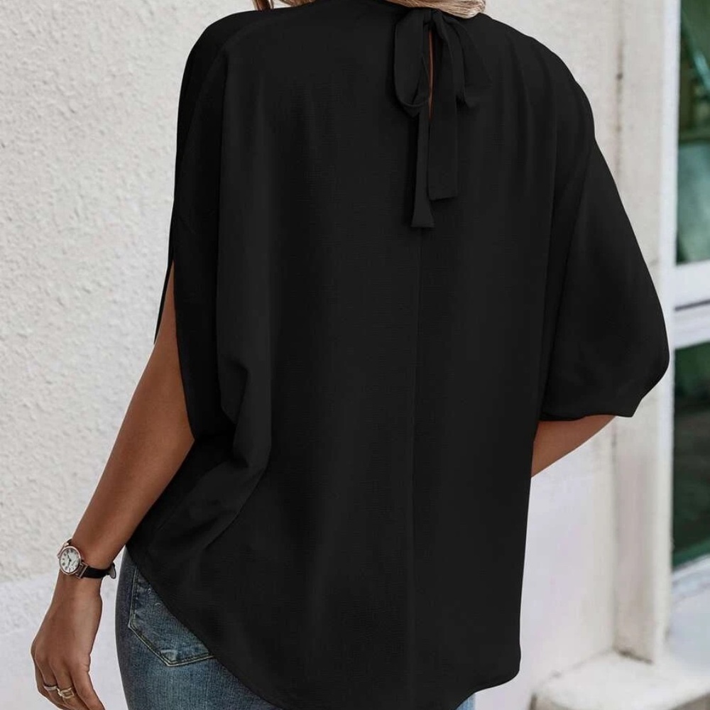 Classic Batwing Sleeve Loose Fit Blouse - Picture 5 of 16